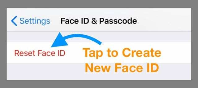 lähtestage iPhone'is Face ID