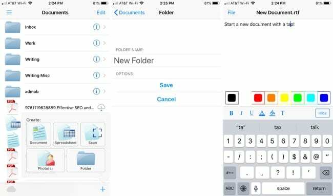 Documentos no iPhone