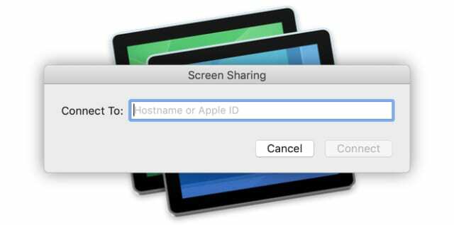 Bildschirmfreigabe-App in macOS
