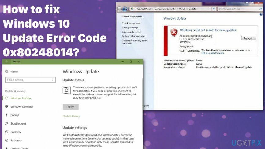 Fix Windows 10 Update Foutcode 0x80248014