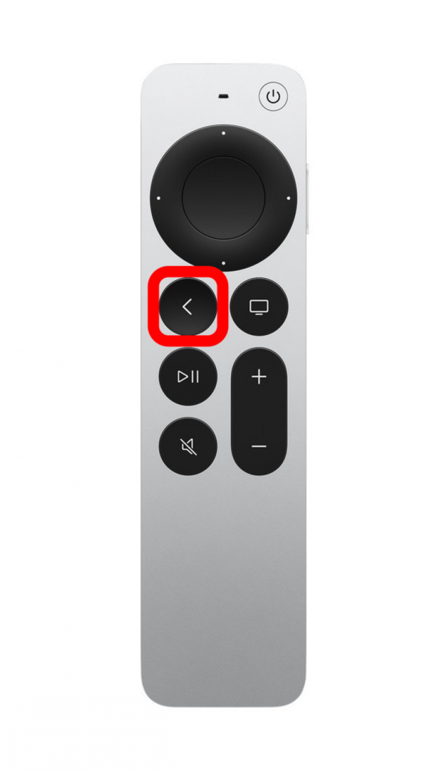 voltar controle remoto da apple tv