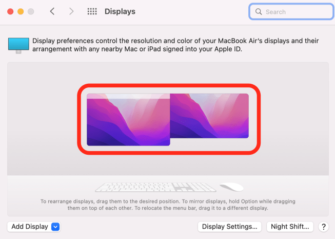 menyelaraskan tampilan mac