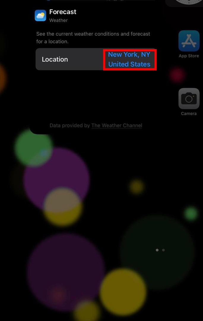 Postavite novu lokaciju na iPhone Weather Widgetu