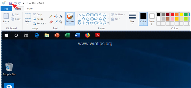 บันทึกภาพหน้าจอ windows 