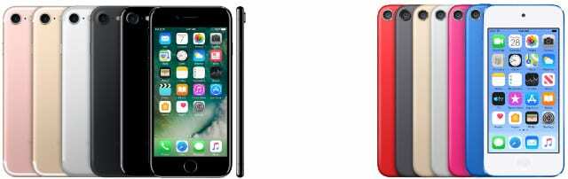iPhone 7 a iPod (7. generácia)