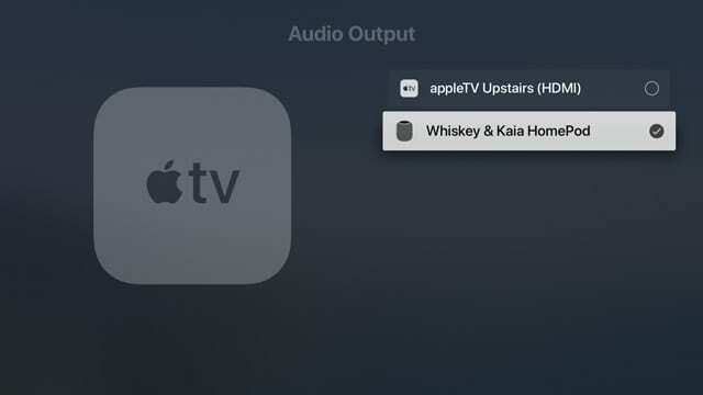 HomePod som ljudutgång på Apple TV