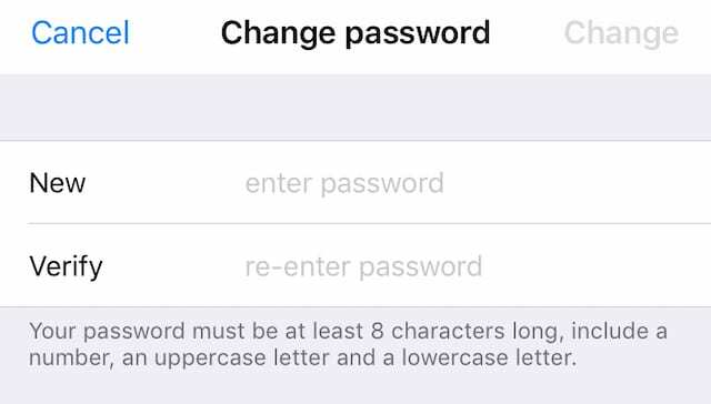 Pakeiskite Apple ID slaptažodį iPhone