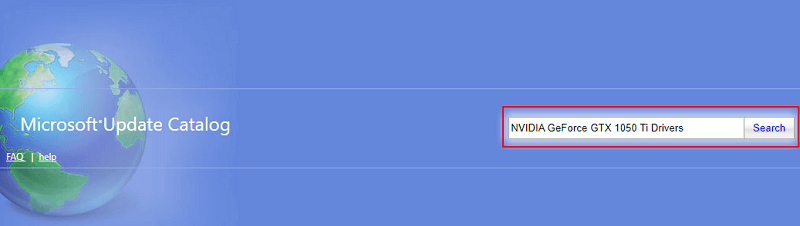 Pretražite upravljačke programe za NVIDIA GeForce GTX 1050 Ti
