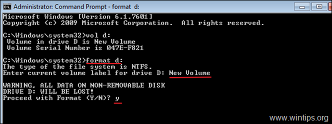 Como formatar o disco rígido a partir do prompt de comando 