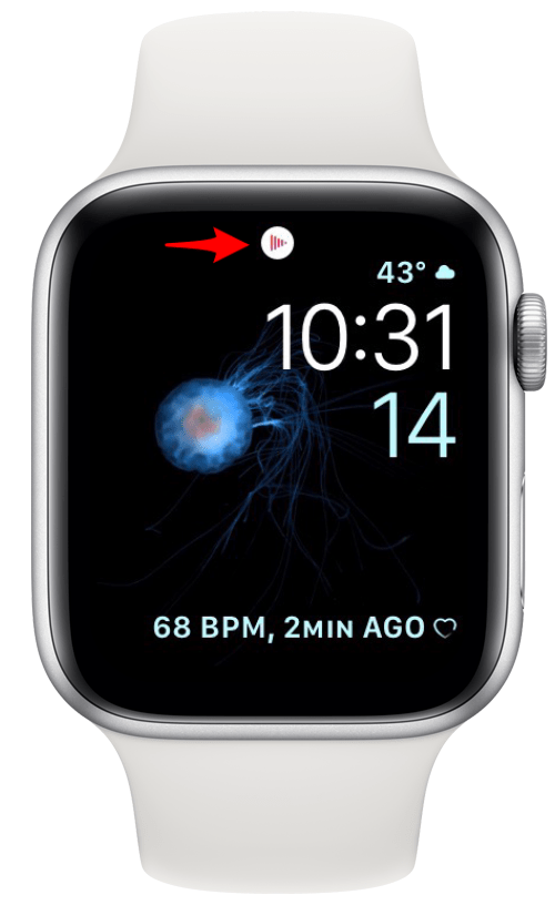 Piros vonalak ikon most játszik szimbólum az Apple Watchon