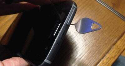 Samsung Galaxy SIM-dør skubbe ud