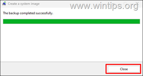 Kaip padaryti visą atsarginę kopiją „Windows 1110“.