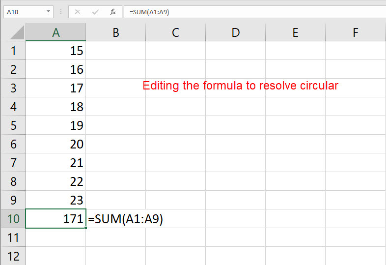 So lösen Sie Zirkelverweise in Excel auf