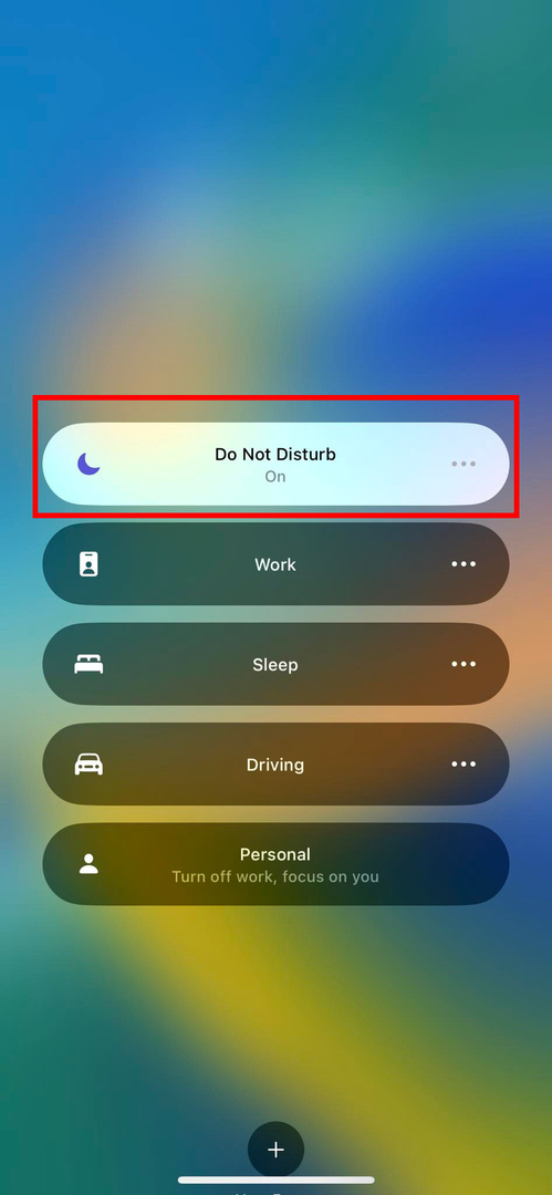 Kilit Ekranında iPhone 14'te Etkin Rahatsız Etmeyin Odaklanma