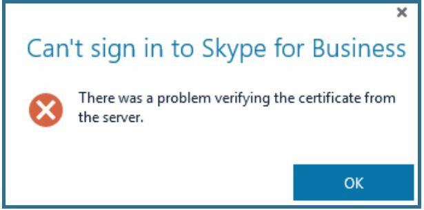 skype-probleem-serverist-sertifikaadi kontrollimine