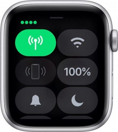 Icona dei puntini verdi su Apple Watch