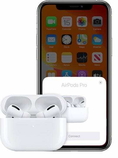 علامة تعجب حمراء على AirPods Pro