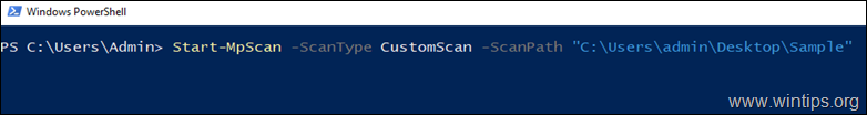 comando powershell difensore