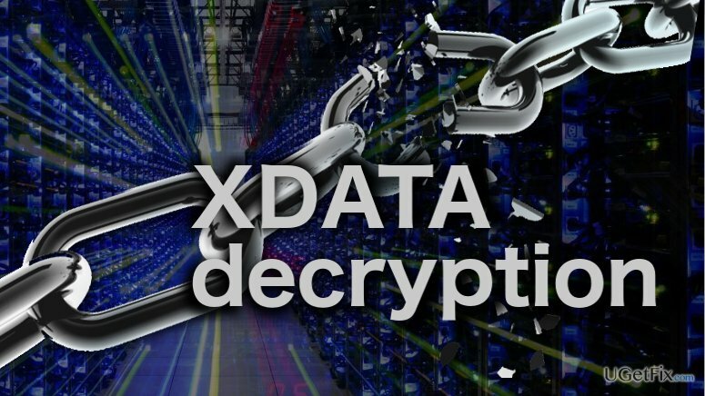 Afbeelding van de XDATA-decodering