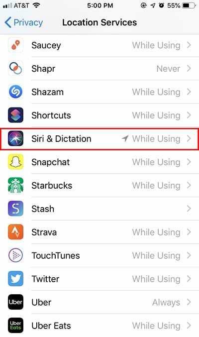 Поверителност на Siri 6