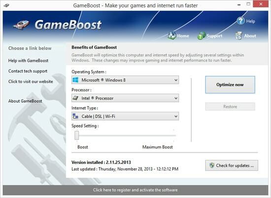 GameBoost (Windows İçin En İyi FPS Booster)