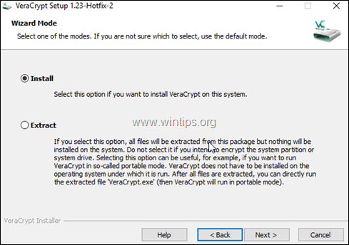 Hoe Drive C te versleutelen: met VeraCrypt in Windows