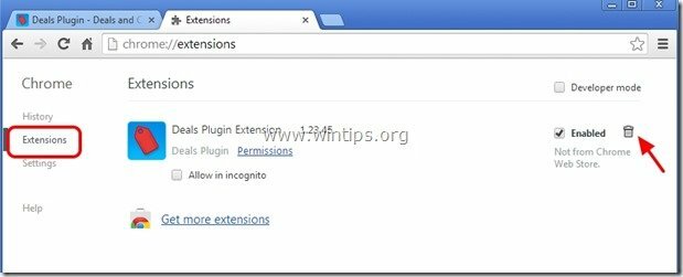 Deals Plugin Chrome entfernen