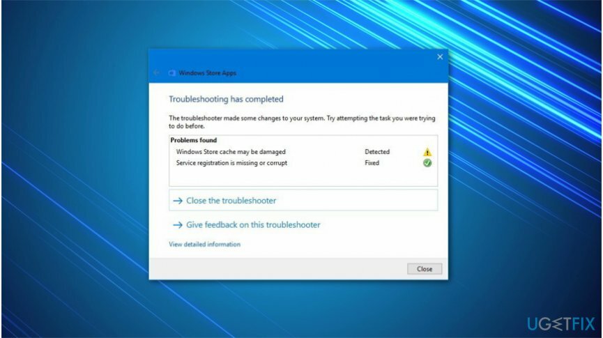 Windows Mağazası uygulamalarında Sorun Giderici'nin nasıl çalıştırılacağını gösteren çizim