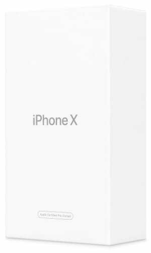 iPhone X განახლებული ყუთი Apple-ისგან