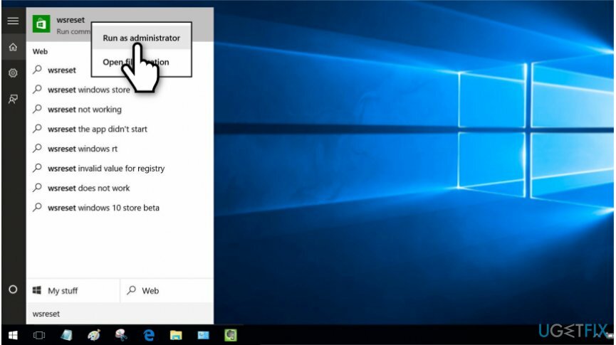 Windows Mağazası önbelleğinin nasıl temizleneceğini gösteren resim