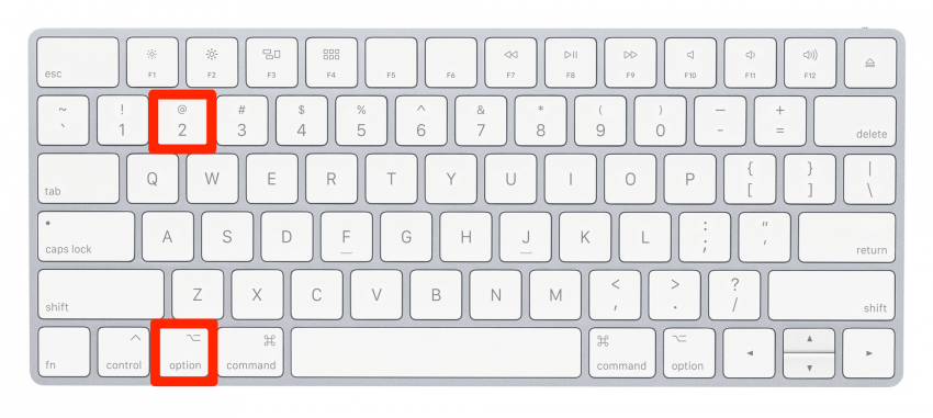 Як вводити символи на Mac: Символ торгової марки Mac