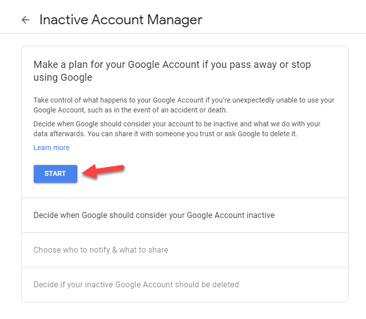 Supprimer automatiquement votre compte Google inactif