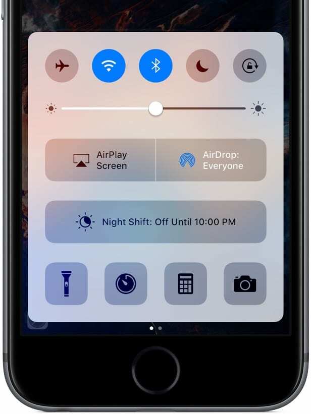 iOS-10-Control-Center-iPhone-skærmbillede-003