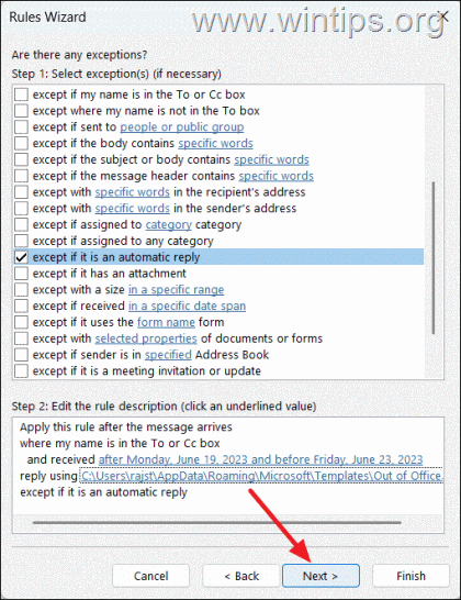 Configurar respostas automáticas no Microsoft Outlook para POP3