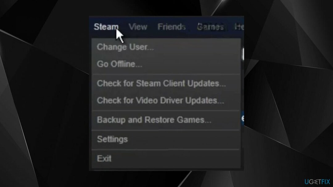 إعدادات Steam