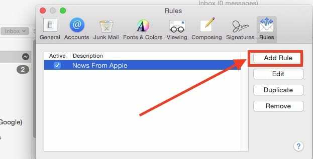 Kako automatski arhivirati svoju poštu na macbooku