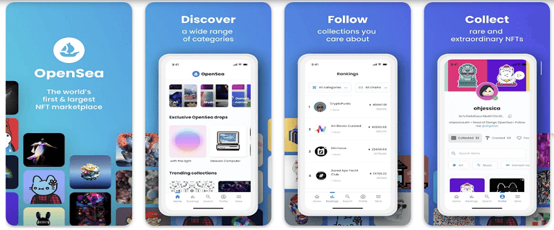 OpenSea - Die beste App zum Kaufen von NFT