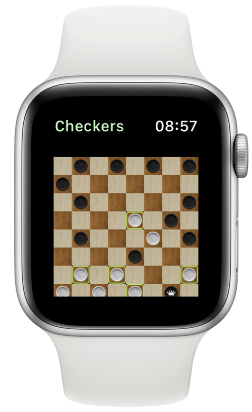 משחק דמקה עבור Apple Watch
