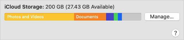 אחסון iCloud מהעדפות מערכת ב-Mac