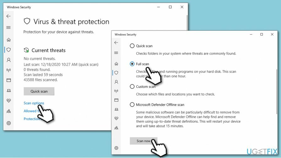 Execute uma verificação completa do sistema