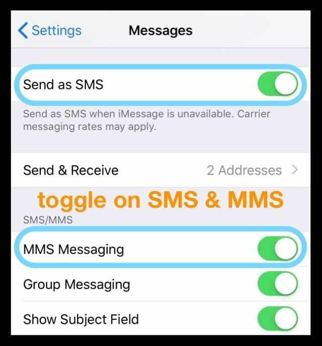 Az iOS 12 iMessage és az Message App problémák megoldása