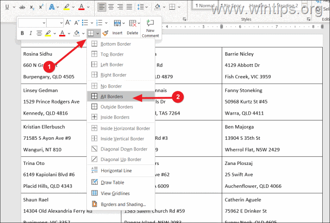 Cara Mencetak Label - Penggabungan Surat Word