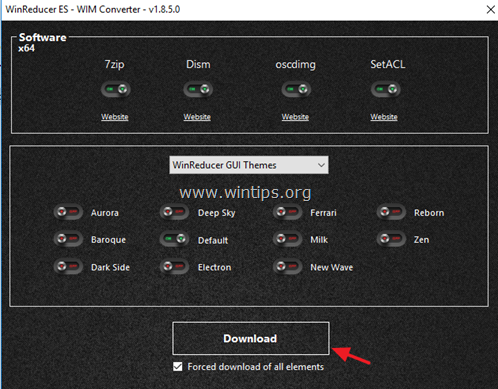 ESD إلى WIM WinReducer ES-WIM Converter