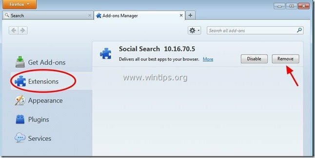 rimuovere-social-search-toolbar-firefox