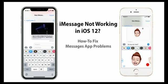 Διορθώστε προβλήματα iMessage στο iOS 12