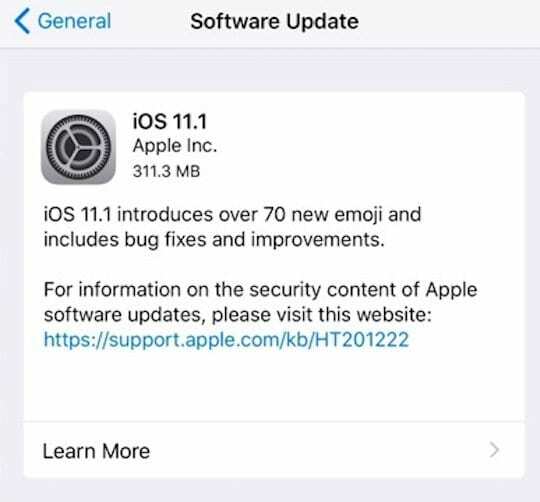 iOS 11.1