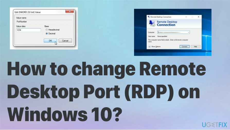 Cambia la porta del desktop remoto su Windows 10