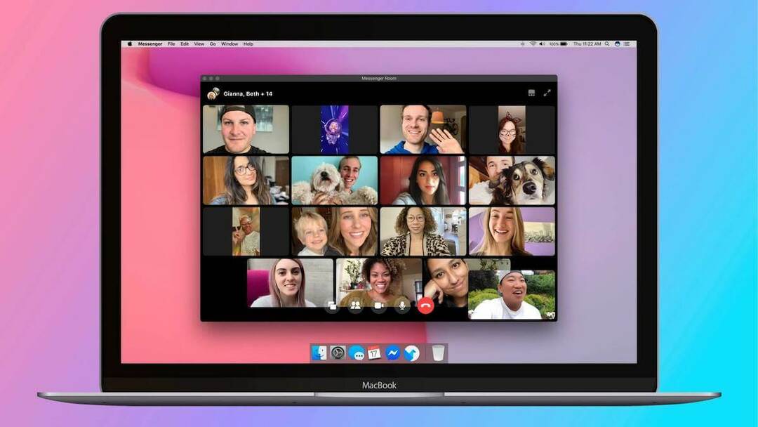 การประชุมทางวิดีโอบน Facebook บน Mac