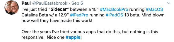 Χρήση SideCar σε iPadOS