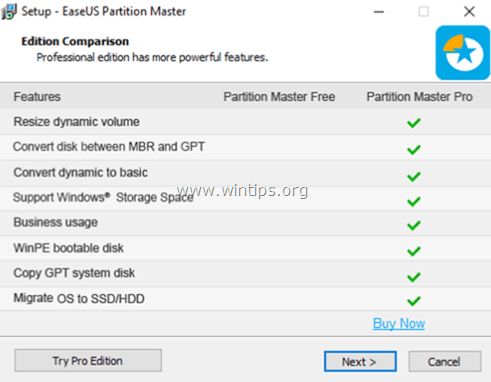  EASEUS Partition Master Free